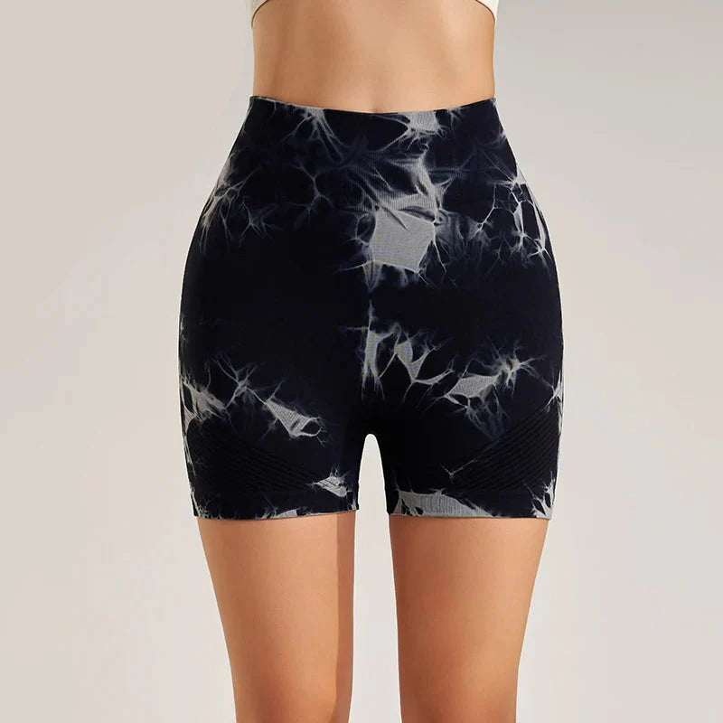 Short Tie-Dye Fitness - Negro