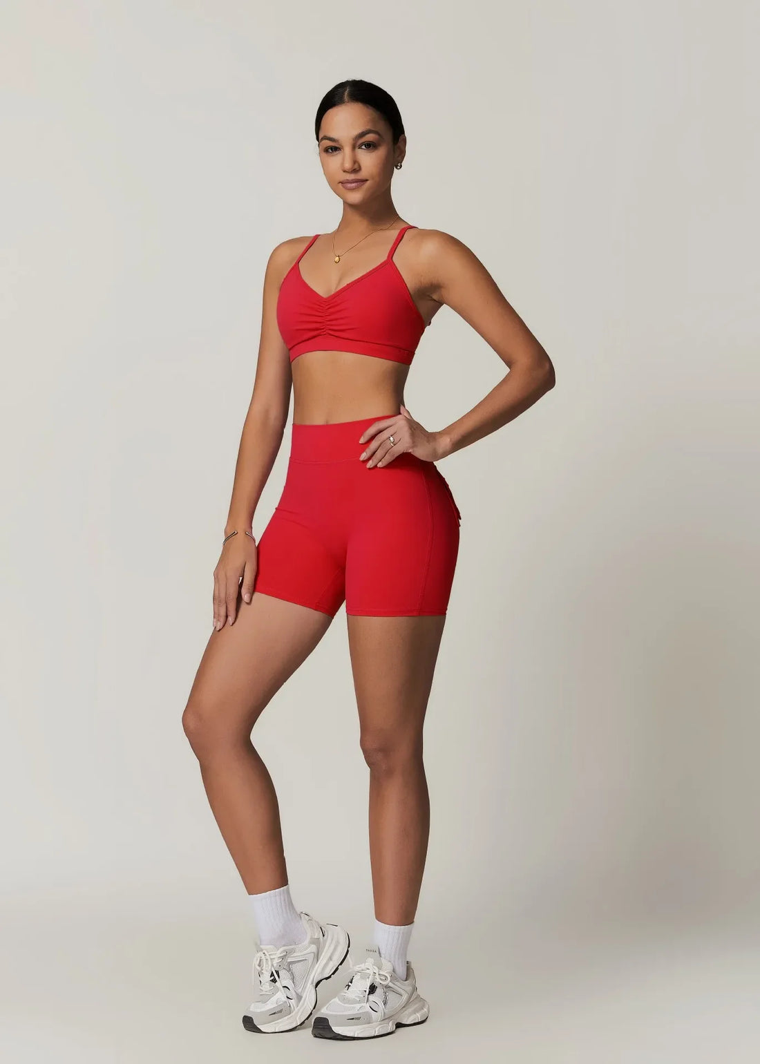 Short Fitness con Bolsillos - Rojo