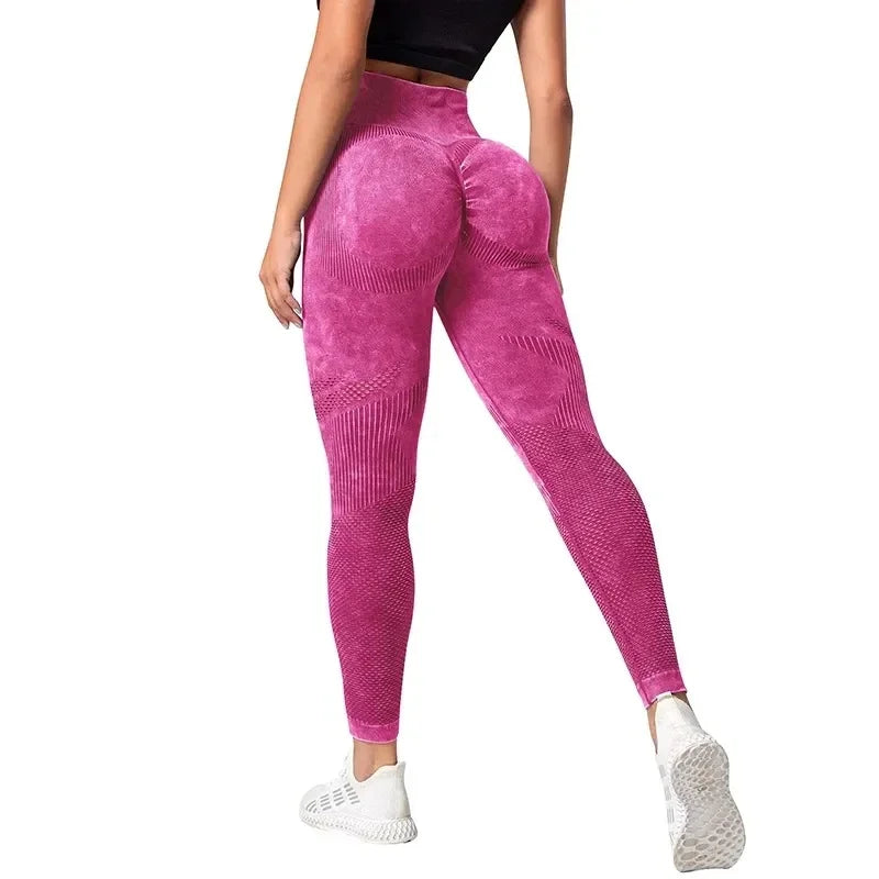 Calza Legging Femenina de Alta Elasticidad - Rosa