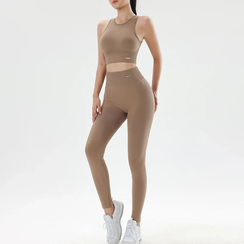 Conjunto Fitness Femenino -  Beige