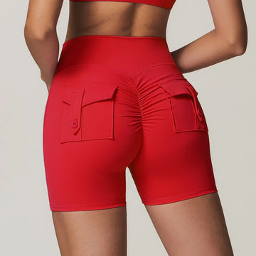 Short Fitness con Bolsillos - Rojo