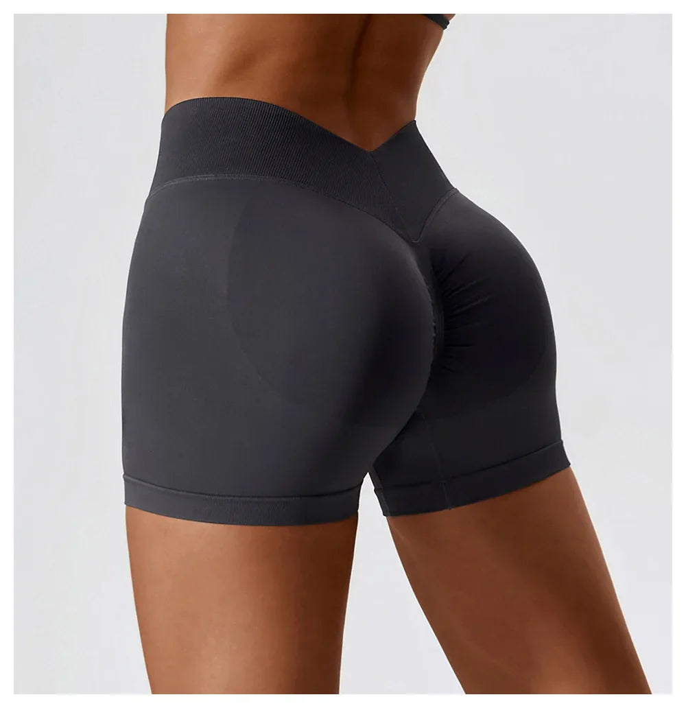 Short Fitness Sin Costuras - Gris Oscuro