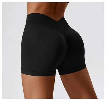 Short Fitness Sin Costuras - Negro