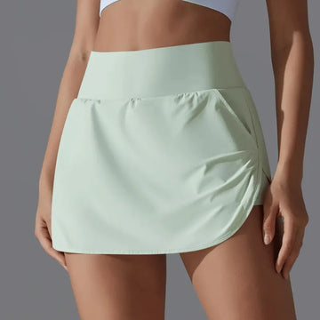 Short Falda Doble - Verde Pastel