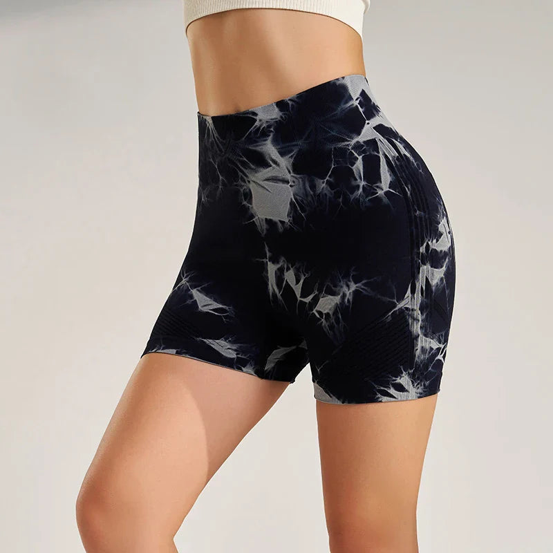 Short Tie-Dye Fitness - Negro